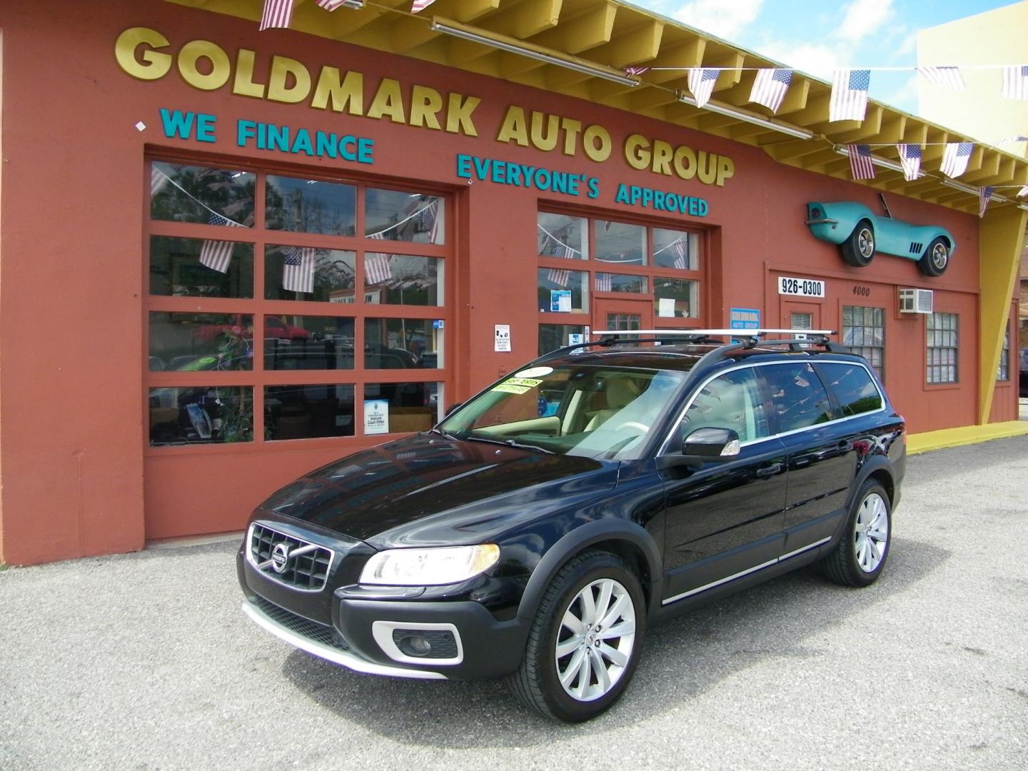 2011 Black /Beige Volvo XC70 T6 AWD (YV4902BZ9B1) with an 3.2L L6 DOHC 24V engine, 6-Speed Automatic transmission, located at 4000 Bee Ridge Road, Sarasota, FL, 34233, (941) 926-0300, 27.298664, -82.489151 - Photo#0